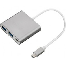 6 in 1 USB Type C Multi-Port Hub (Glass Surface)